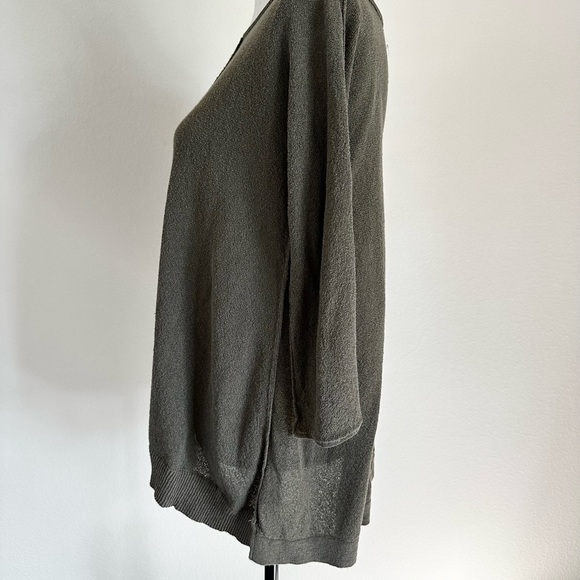 Sparrow Anthropology Green Flare Sweater Small S Piping Detail - Picture 2 of 11